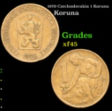 1970 Czechoslovakia 1 Koruna Grades xf+