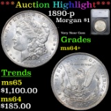 1890-p Morgan Dollar $1 Graded ms64+ By SEGS