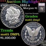 ***Auction Highlight*** 1881-s Morgan Dollar $1 Graded ms65 dmpl By SEGS (fc)