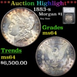 ***Auction Highlight*** 1883-s Morgan Dollar $1 Graded MS64 by SEGS (fc)