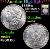 ***Auction Highlight*** 1889-s Morgan Dollar $1 Grades Choice Unc By USCG