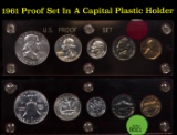 1961 Proof Set In a Plastic Holder