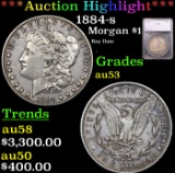 ***Auction Highlight*** 1884-s Morgan Dollar $1 Grades Select AU By SEGS