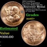 1904 Louisiana Purchase Exposition Souvenir Medal HK-303 Grades Select+ Unc