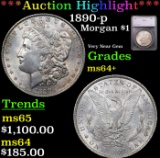 ***Auction Highlight*** 1890-p Morgan Dollar $1 Grades Choice+ Unc By SEGS