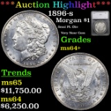 ***Auction Highlight*** 1896-s Morgan Dollar $1 Graded ms64+ By SEGS (fc)