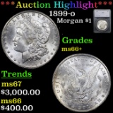 ***Auction Highlight*** 1899-o Morgan Dollar $1 Graded ms66+ By SEGS (fc)
