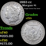 1882-cc Morgan Dollar $1 Grades vf++