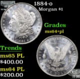 1884-o Morgan Dollar $1 Grades Choice Unc+ PL