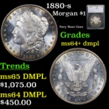 1880-s Morgan Dollar $1 Graded ms64+ dmpl By SEGS