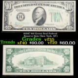 1934C $10 Green Seal Federal Reserve Note (New York, NY) Grades vf++