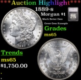 ***Auction Highlight*** 1889-s Morgan Dollar $1 Grades GEM Unc By SEGS