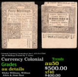 Colonial Currency Connecticut Jun 1, 1775 Fr-CT187 40s 40 Shillings Printed By T. Green Grades AU De
