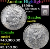 ***Auction Highlight*** 1896-o Morgan Dollar $1 Graded ms63+ By SEGS (fc)