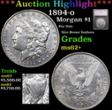 ***Auction Highlight*** 1894-o Morgan Dollar $1 Graded ms62+ By SEGS (fc)