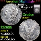 ***Auction Highlight*** 1886-o Morgan Dollar $1 Graded ms62+ By SEGS (fc)