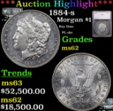 ***Auction Highlight*** 1884-s Morgan Dollar $1 Graded ms62 By SEGS (fc)