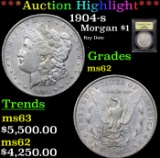 ***Auction Highlight*** 1904-s Morgan Dollar $1 Graded Select Unc By USCG (fc)