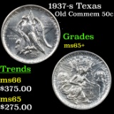 1937-s Texas Old Commem Half Dollar 50c Grades GEM+ Unc
