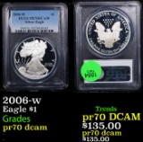 Proof PCGS 2006-w Silver Eagle Dollar $1 Graded pr70 dcam By PCGS