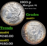 1903-p Morgan Dollar $1 Grades Select+ Unc