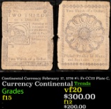 Continental Currency February 17, 1776 $2/3 Fr-CC22 Plate C, Grades f+