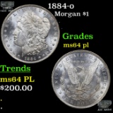 1884-o Morgan Dollar $1 Grades Choice Unc PL