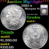 ***Auction Highlight*** 1881-o Morgan Dollar $1 Graded ms64+ By SEGS (fc)