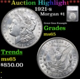 ***Auction Highlight*** 1921-s Morgan Dollar $1 Graded ms65 By SEGS (fc)