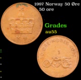 1997 Norway 50 Øre Grades Choice AU