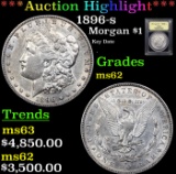 ***Auction Highlight*** 1896-s Morgan Dollar $1 Graded Select Unc By USCG (fc)
