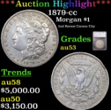 ***Auction Highlight*** 1879-cc Morgan Dollar $1 Graded au53 By SEGS (fc)