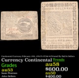 Continental Currency February 17th, 1776 Fr-CC26 $4 Printed By Hall & Sellers Grades Select AU