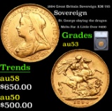 1894 Great Britain Sovereign KM-785 Graded au53 By SEGS