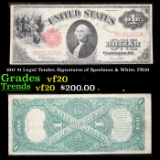 1917 $1 Legal Tender, Signatures of Speelman & White, FR39 Grades vf, very fine