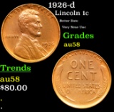 1926-d Lincoln Cent 1c Grades Choice AU/BU Slider