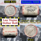 ***Auction Highlight*** Full Morgan/Peace Casino Las Vegas Stardust silver $1 roll $20, 1889 & P end