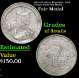 1893 Columbian Exposition Irish Village $1000 Fair Medal Grades xf details