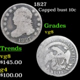 1827 Capped Bust Dime 10c Grades vg, very good