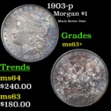 1903-p Morgan Dollar $1 Grades Select+ Unc