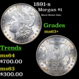 1891-s Morgan Dollar $1 Grades Select+ Unc