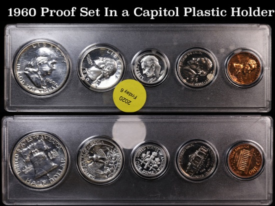1960 Proof Set In a Capitol Plastic Holder
