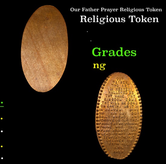 Our Father Prayer Religious Token