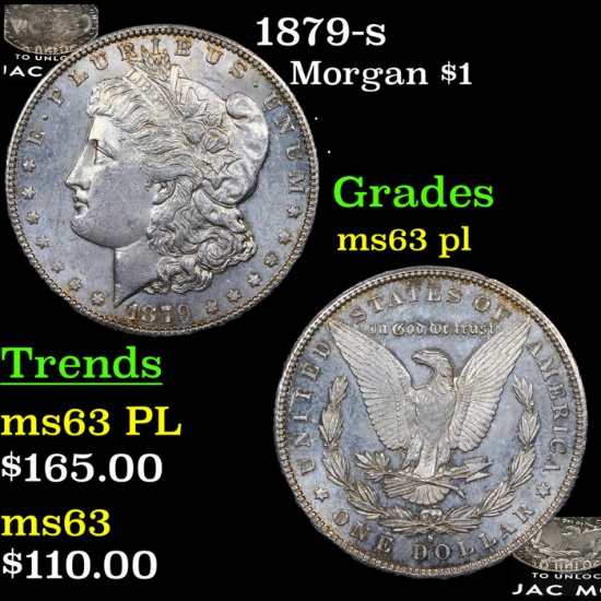 1879-s Morgan Dollar $1 Grades Select Unc PL