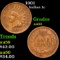 1901 Indian Cent 1c Grades Choice AU