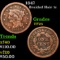 1847 Braided Hair Large Cent 1c Grades vf+