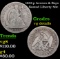 1853-p Arrows & Rays Seated Half Dollar 50c Grades vg details