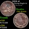 1858 sl Flying Eagle Cent 1c Grades VF Details