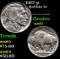 1937-p Buffalo Nickel 5c Grades GEM Unc