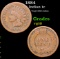 1884 Indian Cent 1c Grades vg+